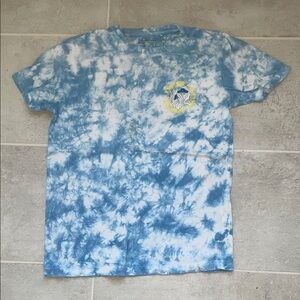 Blue Tie-Dye T-Shirt with Graphic